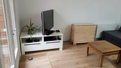 Coin salon dans l'établissement Le FleuryTerre - Grand 2 pièces avec terrasse