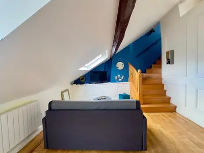 Coin salon dans l'établissement Duplex Beauvoisine