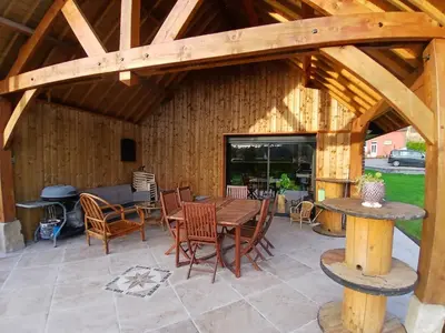 Terrasse ou espace extérieur de l'établissement Le gîte Normand