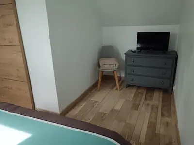 Télévision ou salle de divertissement dans l'établissement Le gîte Normand
