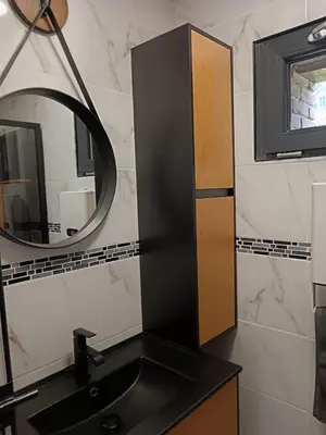 Salle de bains dans l'établissement Le gîte Normand