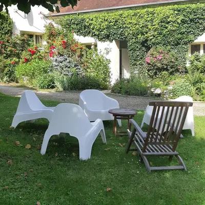 Jardin de l'établissement Gite de charme, parc arboré , Chantilly 5'