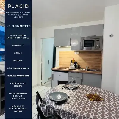 Le Donnette - Appt lumineux - accès métro Rouen