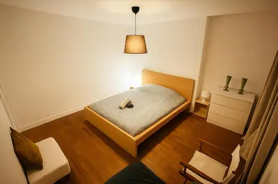 Un ou plusieurs lits dans un hébergement de l'établissement T2 confortable et bien agencé dans un cadre calme - 417 Elbeuf 2