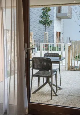 Balcon ou terrasse dans l'établissement Résidence Nouvelles Sylphides Carrières-sous-Poissy