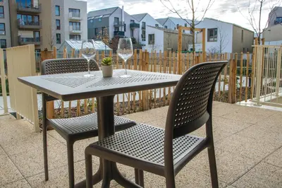 Balcon ou terrasse dans l'établissement Résidence Nouvelles Sylphides Carrières-sous-Poissy