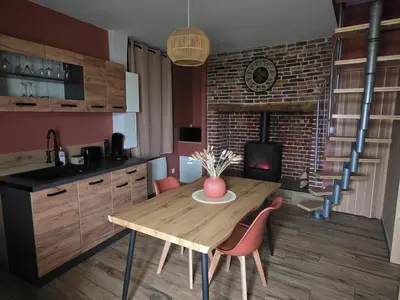 Cuisine ou kitchenette dans l'établissement Une bulle de Bonheur
