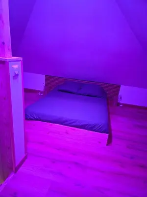 Un ou plusieurs lits dans un hébergement de l'établissement Une bulle de Bonheur