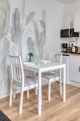 Cuisine ou kitchenette dans l'établissement Blue Bird charmant studio avec place de parking !