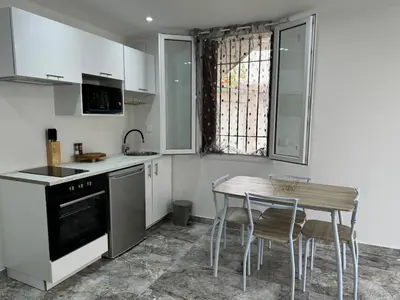 Cuisine ou kitchenette dans l'établissement Studio le Plessis