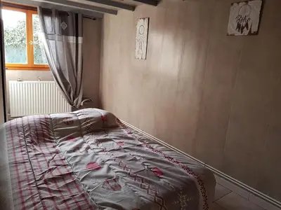 Un ou plusieurs lits dans un hébergement de l'établissement Gîte des Deux Rivières 3 étoiles - Plage et Dieppe à moins de 10 minutes