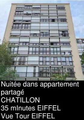 Plan de l'établissement Chatillon Plus Citea Express Chambre chez l habitant Chatillon métro pour nuitée avec accès direct Paris centre et Espace limité en journée Paris sans nuitée accès limité 9h00-18h00 dépôt bagage