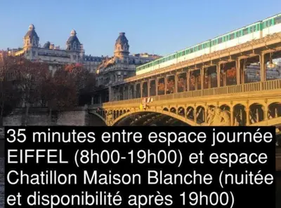 Plan de l'établissement Chatillon Plus Citea Express Chambre chez l habitant Chatillon métro pour nuitée avec accès direct Paris centre et Espace limité en journée Paris sans nuitée accès limité 9h00-18h00 dépôt bagage