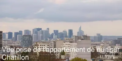 Vue générale sur Poissy ou vue de la ville depuis le B&B/chambre d'hôtes