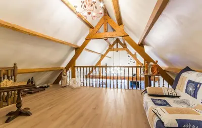 Un ou plusieurs lits dans un hébergement de l'établissement Amazing Home In Acquigny
