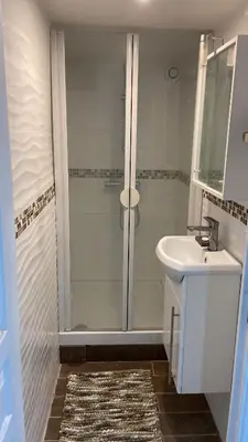 Salle de bains dans l'établissement Lodge Famille 3M