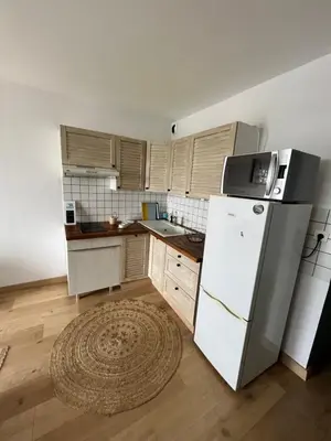 Cuisine ou kitchenette dans l'établissement Studio idéalement situé