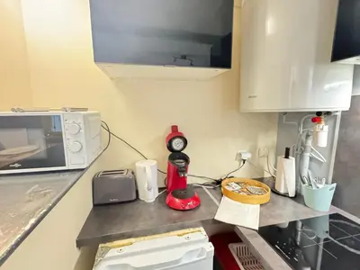 Cuisine ou kitchenette dans l'établissement Studio centre ville
