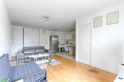 Cuisine ou kitchenette dans l'établissement Venturia - 23 min en train de Paris