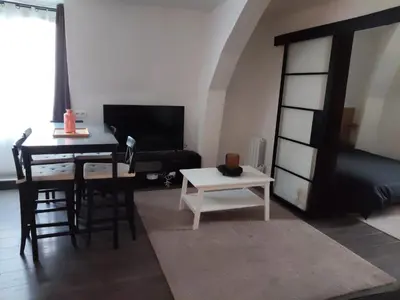 Télévision ou salle de divertissement dans l'établissement Appartement charmant et moderne à Poissy