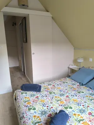 Un ou plusieurs lits dans un hébergement de l'établissement Appartement résidence historique centre de Vernon
