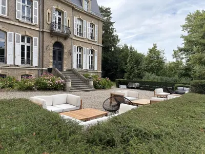 Jardin de l'établissement Domaine des Monts de la Baie