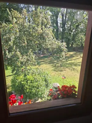 Jardin de l'établissement La chaumière de Mauny