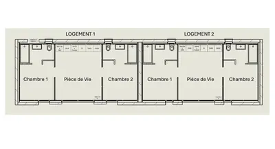 Plan de l'établissement Les cottages du Manoir Logement 2