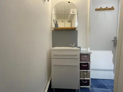 Salle de bains dans l'établissement Havre de paix à Rouen duplex lumineux avec vue - 415