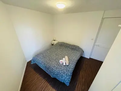 Un ou plusieurs lits dans un hébergement de l'établissement Havre de paix à Rouen duplex lumineux avec vue - 415