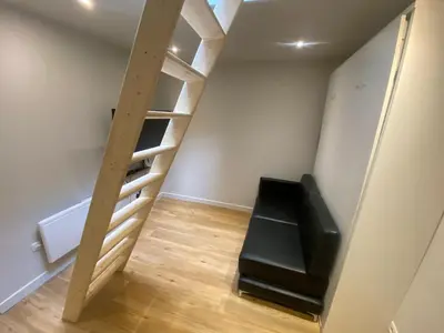 Un ou plusieurs lits dans un hébergement de l'établissement Appartement chic - terrasse en plein ciel - 004