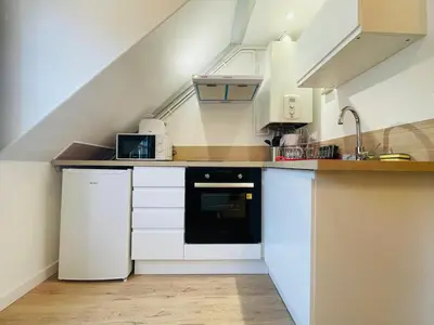 Cuisine ou kitchenette dans l'établissement Hypercentre et Vue Cathédrale - 412