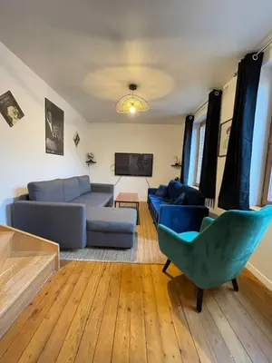 Coin salon dans l'établissement Duplex Hyper Center Dieppe