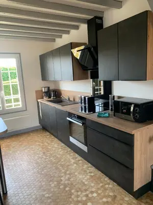 Cuisine ou kitchenette dans l'établissement Hiking and beachfront