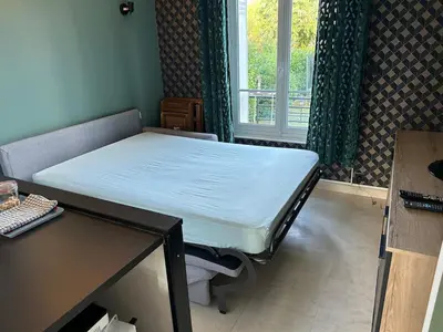 Un ou plusieurs lits dans un hébergement de l'établissement Studio - terrasse - 3 ou 4 personnes