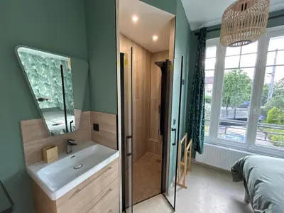 Salle de bains dans l'établissement Studio - terrasse - 3 ou 4 personnes