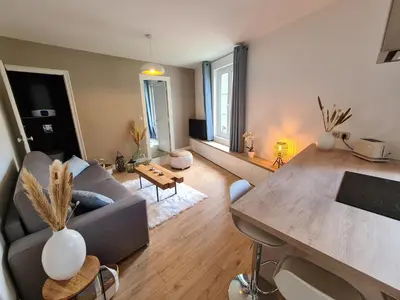 Coin salon dans l'établissement Maison Belvédère