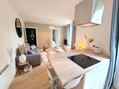 Cuisine ou kitchenette dans l'établissement Maison Belvédère