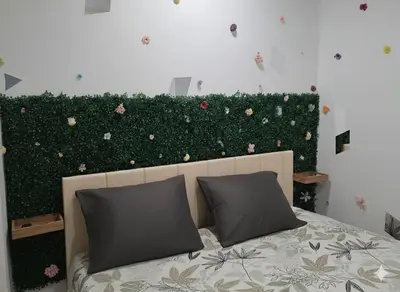 Un ou plusieurs lits dans un hébergement de l'établissement Appartement rénové à neuf Centre Gare Gisors lestroishorizons