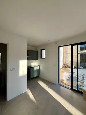 Cuisine ou kitchenette dans l'établissement Dependance au calme avec chambre sur mezzanine
