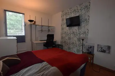 Télévision ou salle de divertissement dans l'établissement Vaste Appartement dupleix 3 chambre proche Stade de France