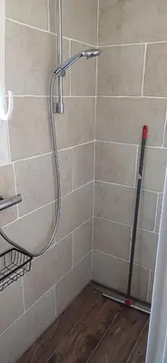 Salle de bains dans l'établissement Gite de l'artiste