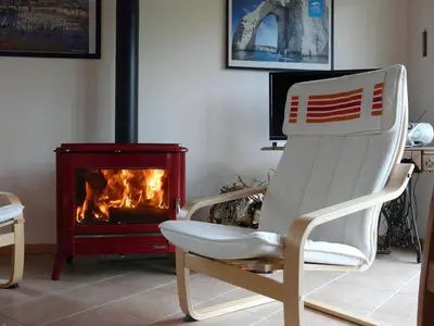 Coin salon dans l'établissement Gîte Gîtes de France® - La Clef des Champs