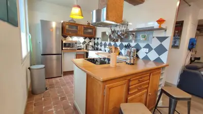 Cuisine ou kitchenette dans l'établissement Gîte Gîtes de France® - Un Espace Du Possible