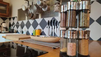 Cuisine ou kitchenette dans l'établissement Gîte Gîtes de France® - Un Espace Du Possible