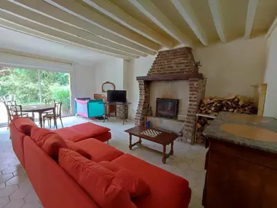 Coin salon dans l'établissement Gîte Gîtes de France® - Le Petit Fresnois