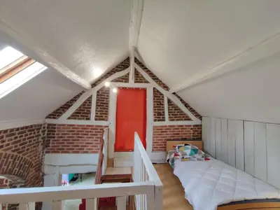 Un ou plusieurs lits dans un hébergement de l'établissement Gîte Gîtes de France® - Le Petit Fresnois