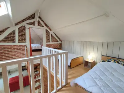 Un ou plusieurs lits dans un hébergement de l'établissement Gîte Gîtes de France® - Le Petit Fresnois