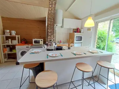 Cuisine ou kitchenette dans l'établissement Gîte Gîtes de France® - Le Petit Fresnois