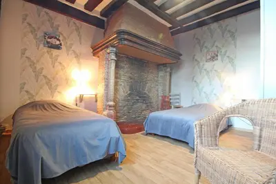 Un ou plusieurs lits dans un hébergement de l'établissement Gîte Gîtes de France® - Manoir des Méandres